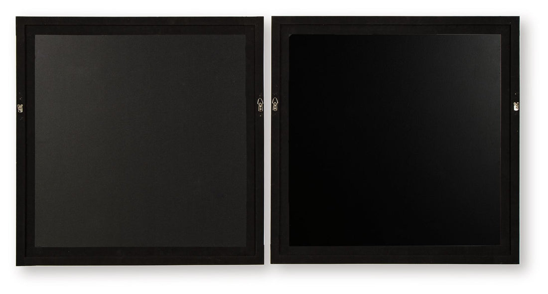 Winbrook - Wall Art Set (Set of 2) - Gray / Tan / Gold Finish