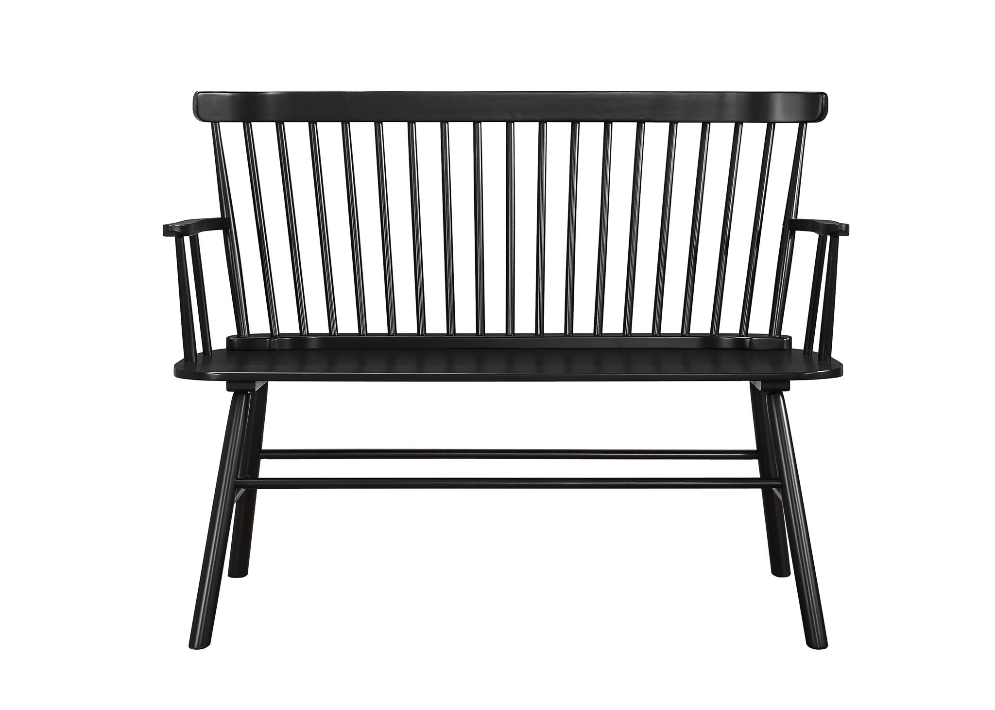 JERIMIAH SPINDLEBACK BENCH BLACK