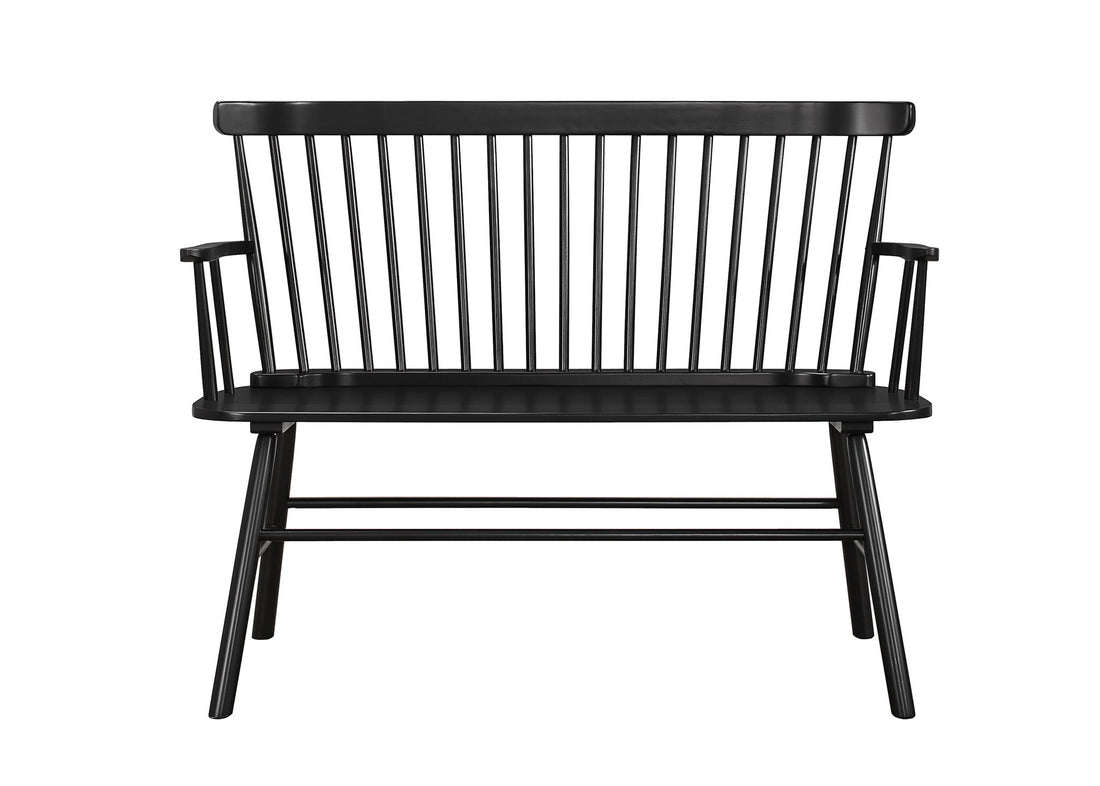 JERIMIAH SPINDLEBACK BENCH BLACK
