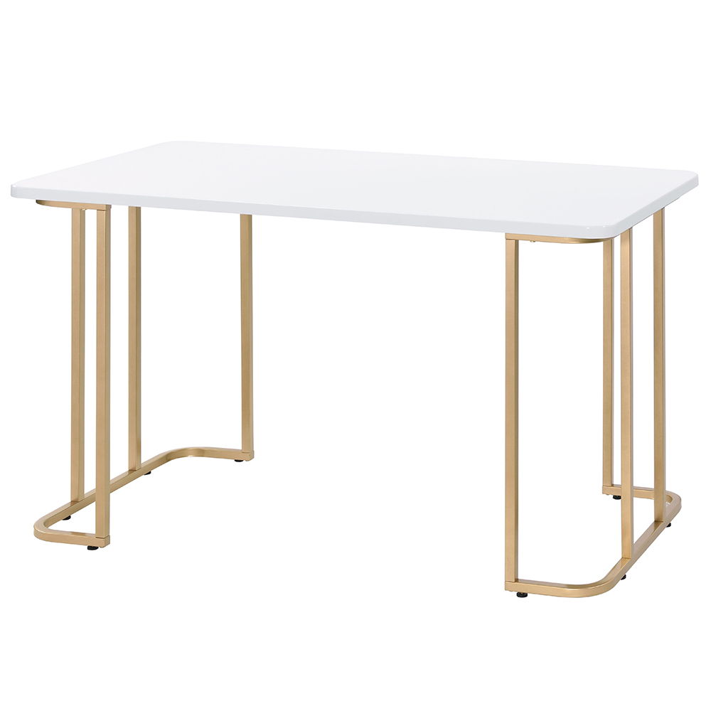 Estie - Writing Desk Same Ac00902) - White & Gold