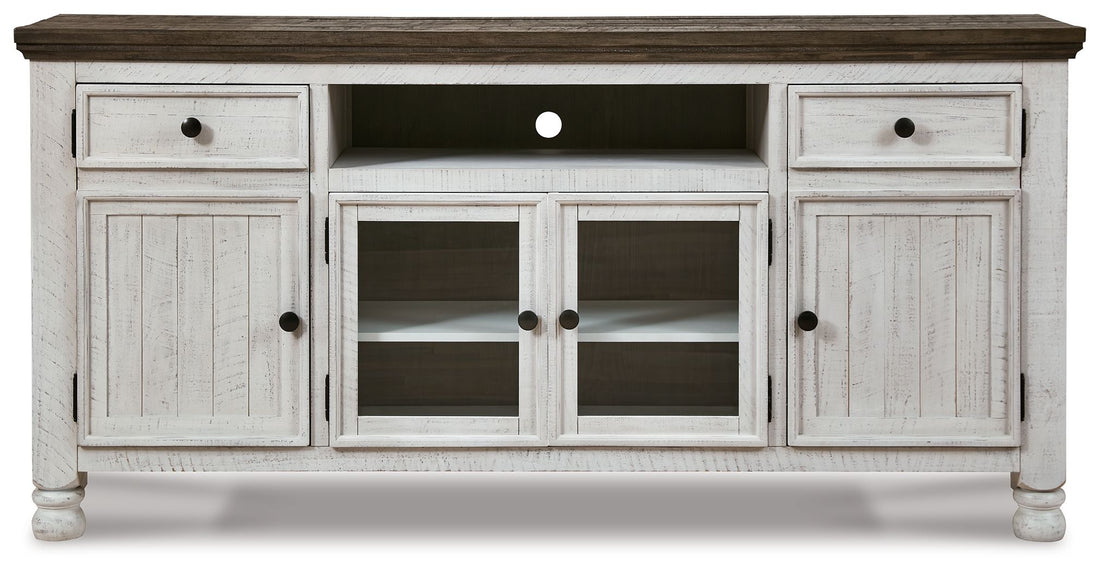 Havalance - Extra Large TV Stand - 4 Doors - Brown / Beige