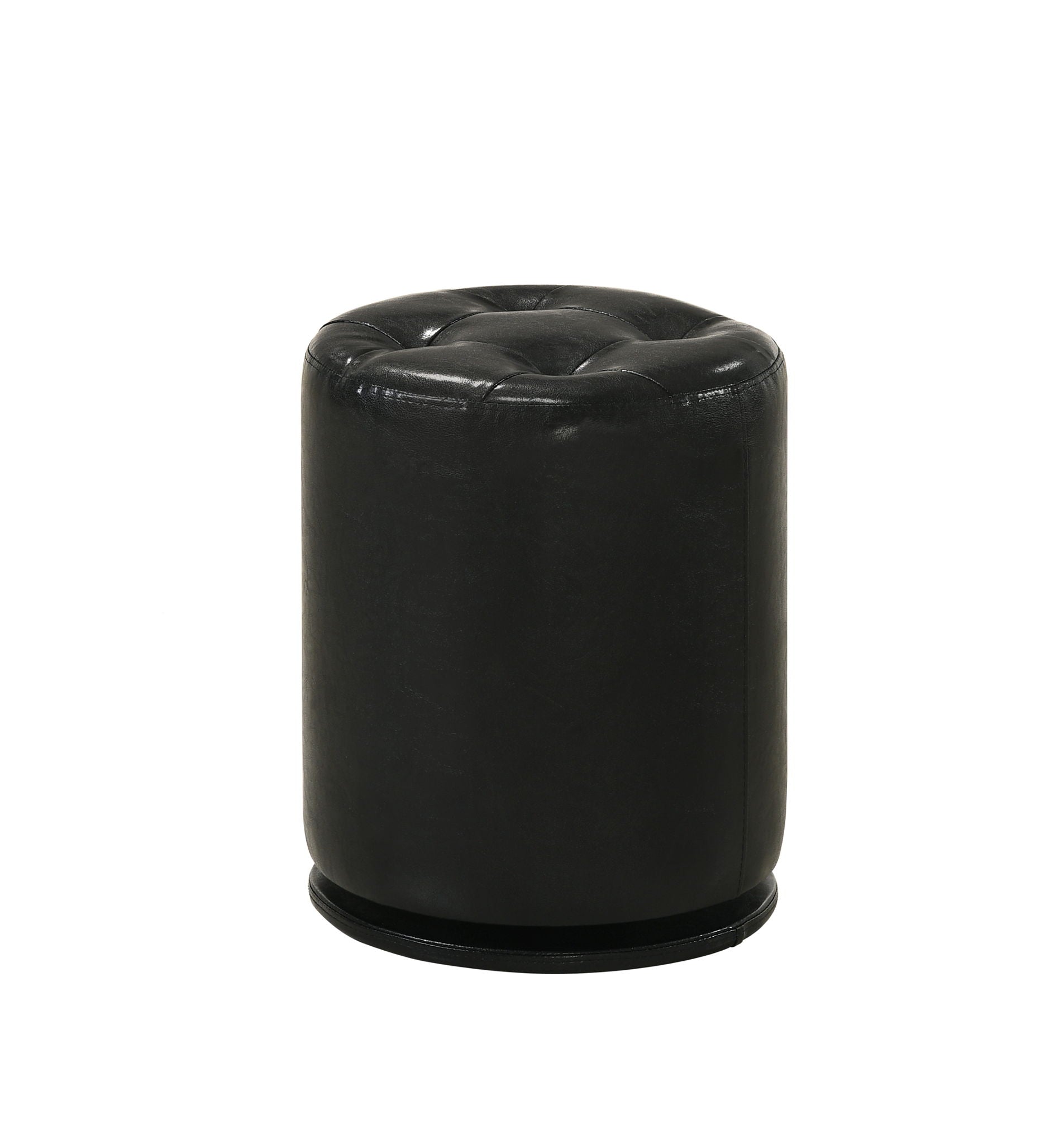 MORGAN ROUND SWIVEL STOOL BLACK