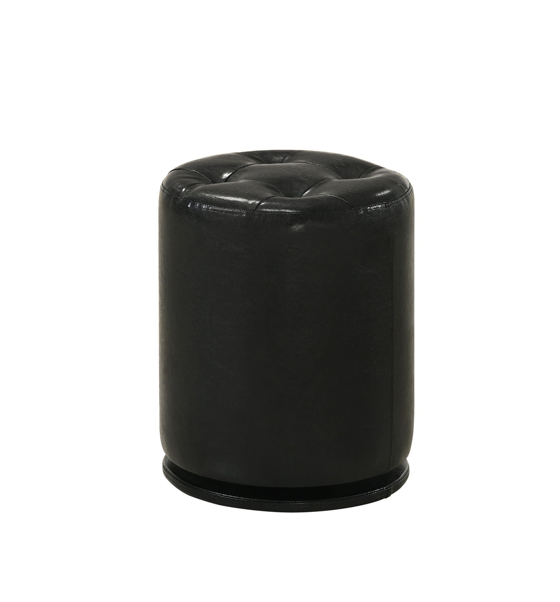 MORGAN ROUND SWIVEL STOOL BLACK