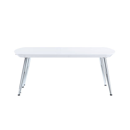 Patina - Coffee Table - White & Chrome