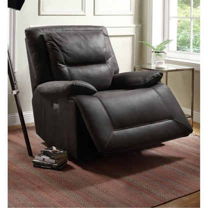 Neely - Power Motion Glider Recliner - Charcoal Fabric