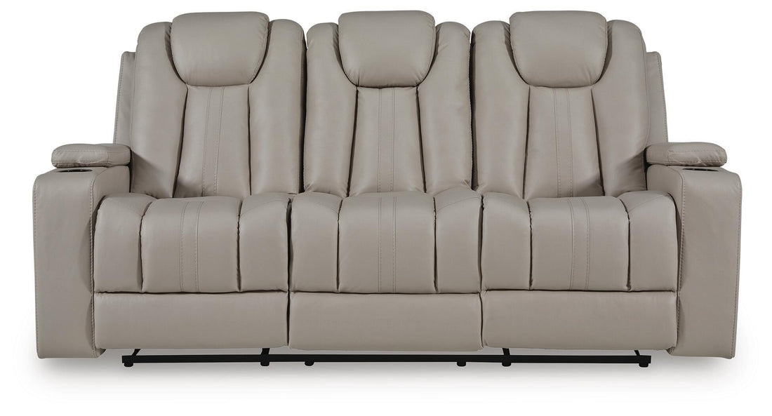 Elevate Edges - Reclining Sofa With Drop Down Table - Coin