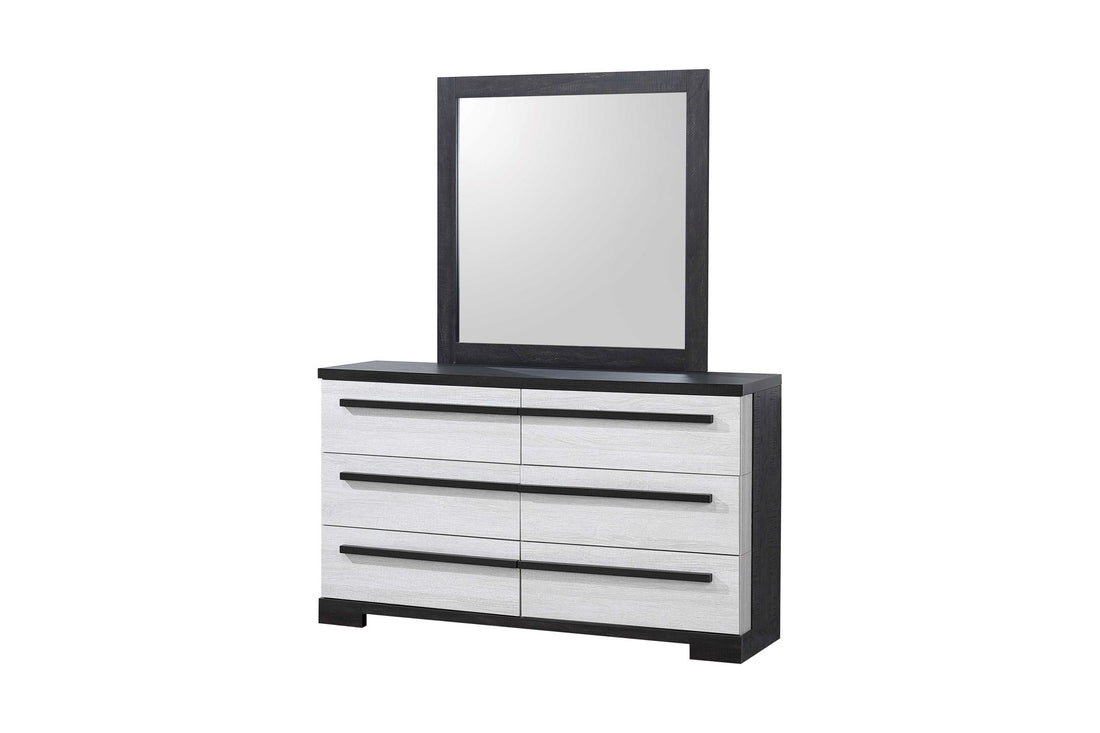 REMINGTON DRESSER TOP CHALK/EBONY