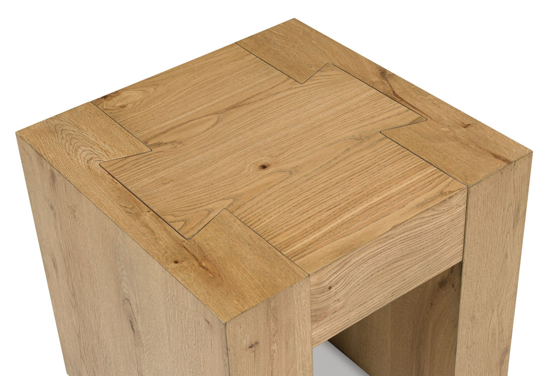 Bracken - Square End Table - Light Brown