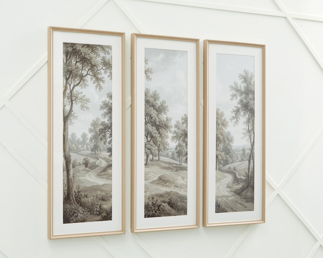 Dixonburg - Wall Art Set (Set of 3) - Taupe / Gray