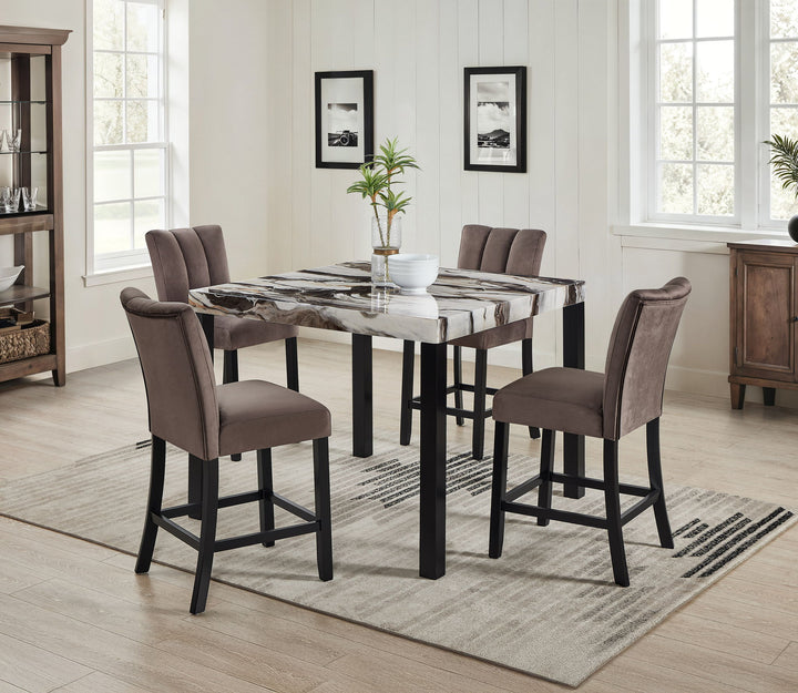 VEGA FAUX MARBLE CT HEIGHT TABLE