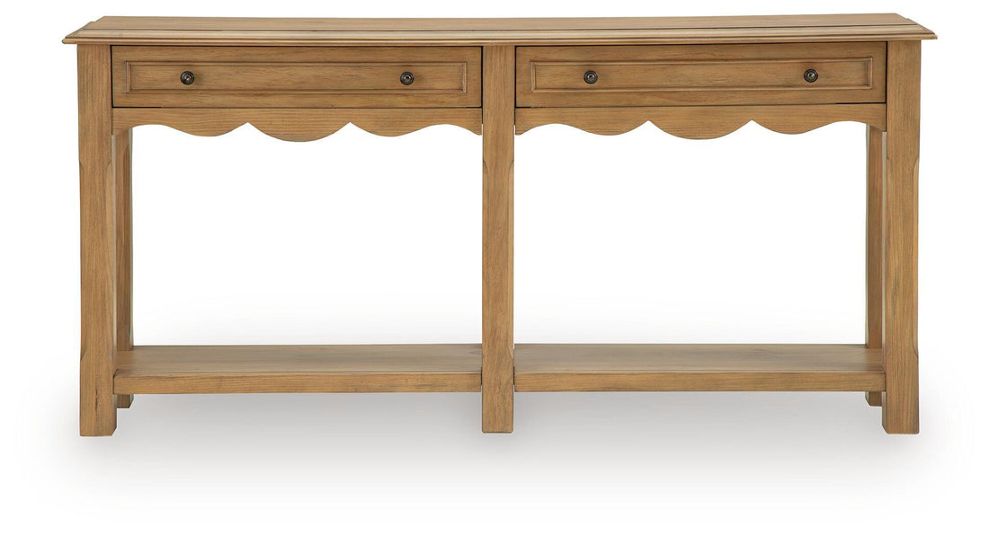 Whitmund - Console Sofa Table - Light Brown