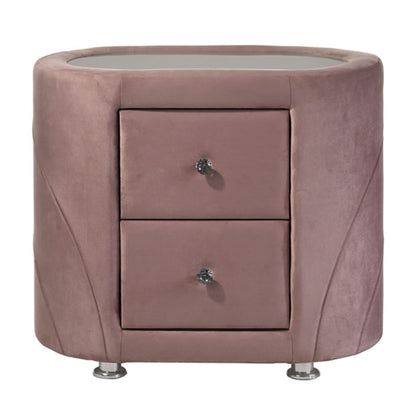 Salonia - Nightstand - Pink Velvet