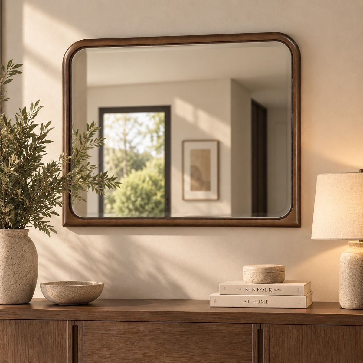 Leanna - Mirror - Brown Oak