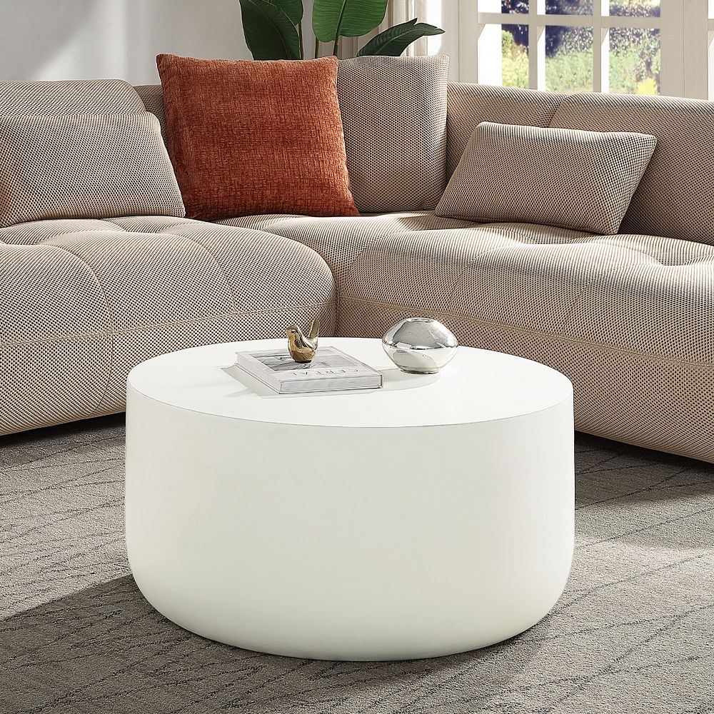 Dustan - Coffee Table - Natural White