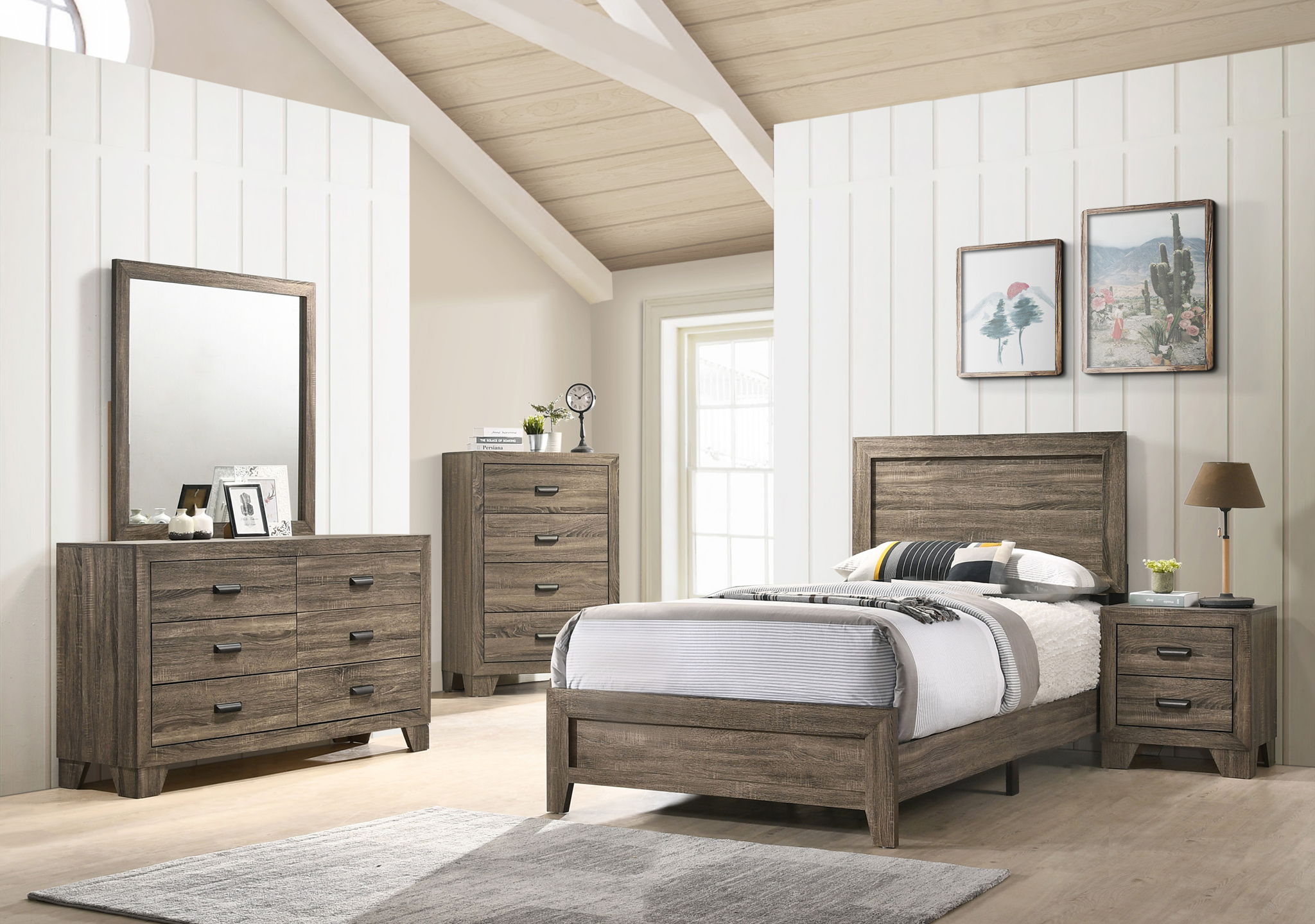 MILLIE BED IN ONE BOX-GREY