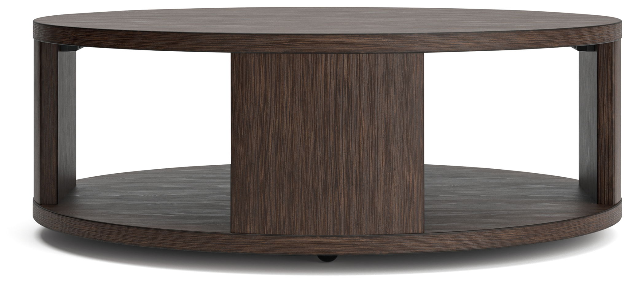 Neo - Round Cocktail Table - Rich Brown