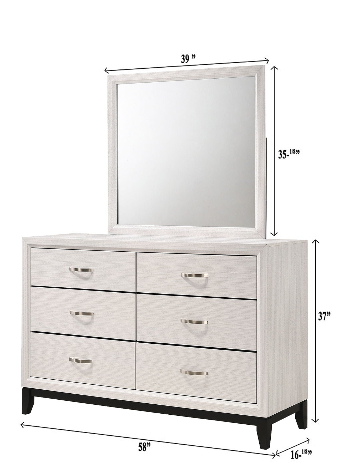 AKERSON DRESSER TOP CHALK