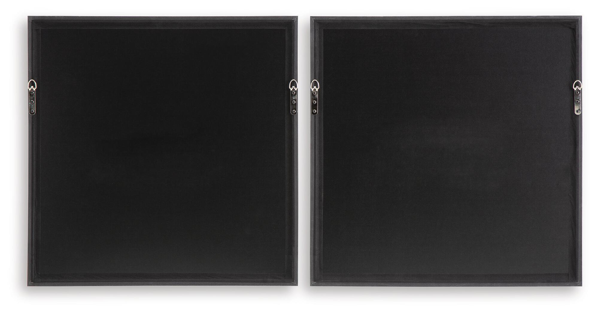 Dirkgrove - Wall Art Set (Set of 2) - Black / White / Brown