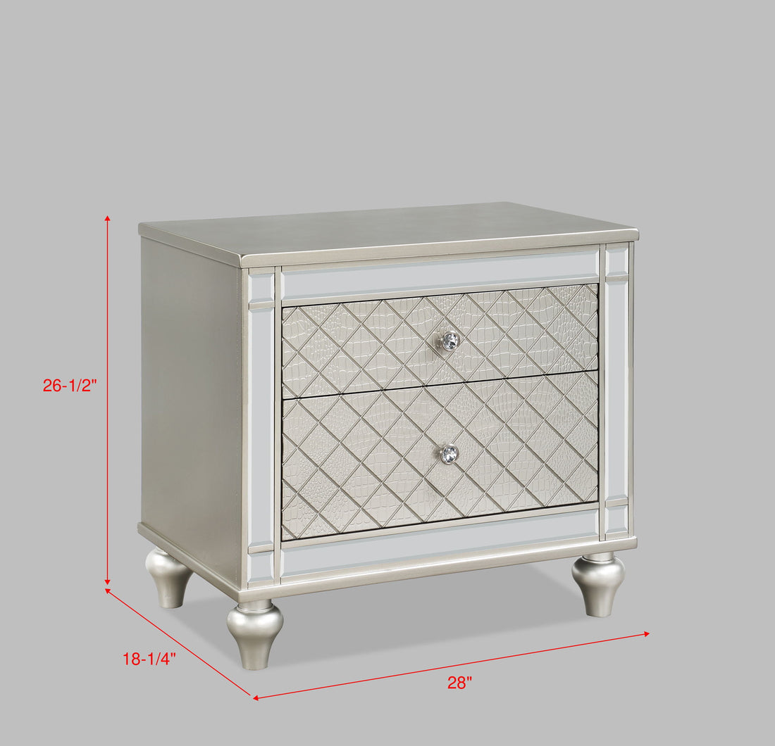 CRISTIAN NIGHT STAND CHAMPAGNE