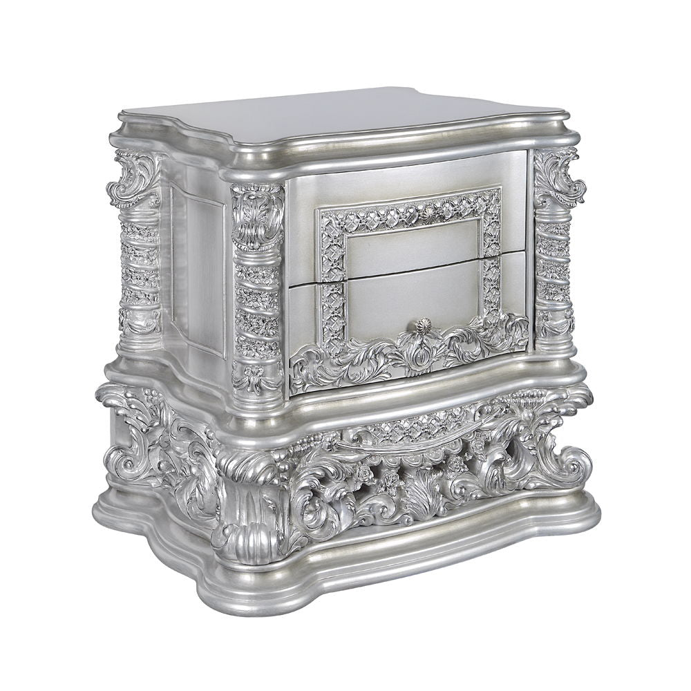 Valkyrie - Nightstand - Antique Platinum