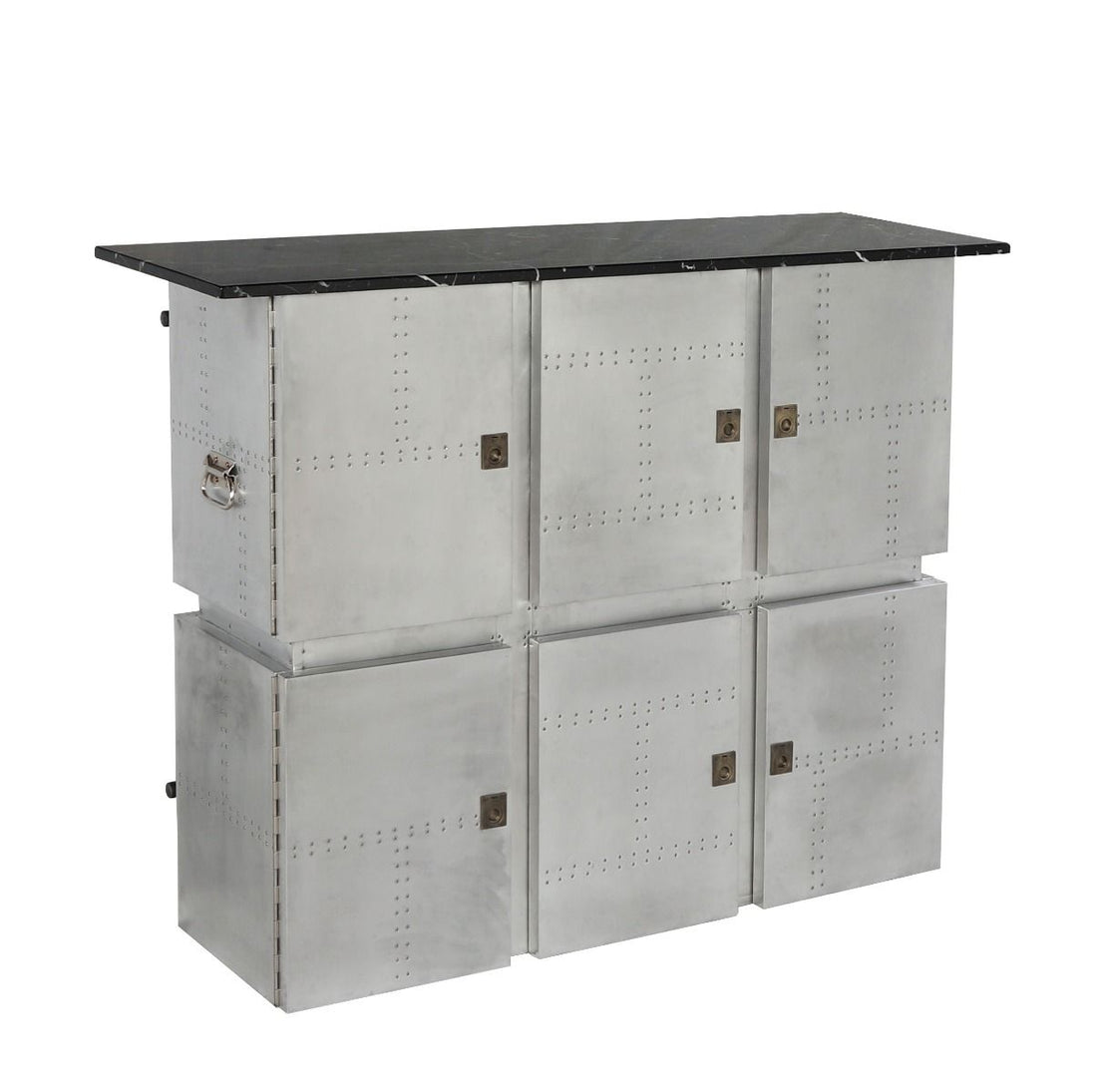 Brancaster - Bar Table With Marble Top - Marble Top & Aluminum
